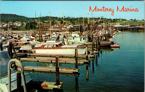 Postcard monterey marina - monterey,