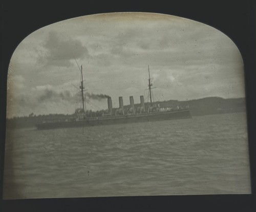 Magic lantern slide - lantern, royal