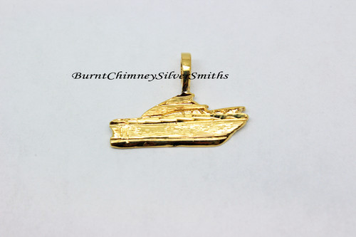 14k gold overlay cabin - gold,