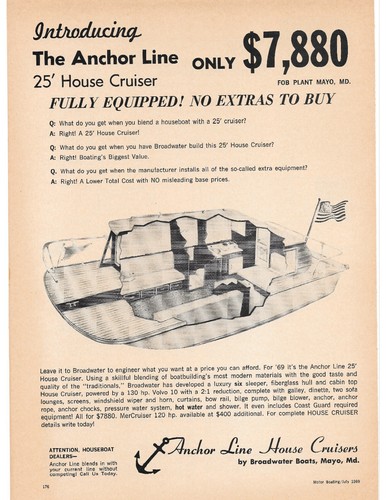 1969 house cruiser achor - cruiser,,