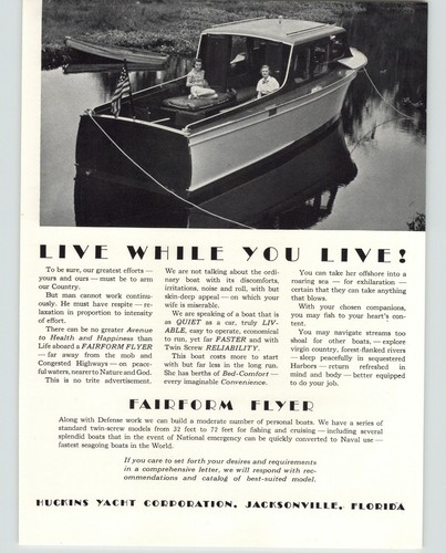 1941 paper fairform flyer - paper,