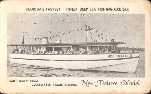 Postcard deep sea fishing - postcard,
