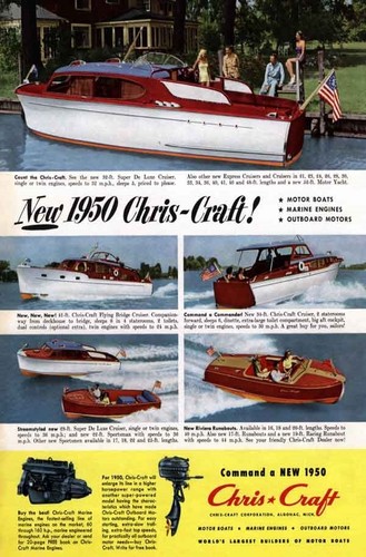1950 chris craft - 1950, cruiser