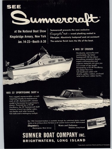 1955 paper sumnercraft - 1955, ad