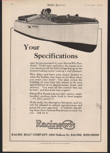 1924 racine motor - racine,